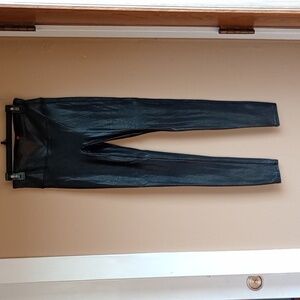 SPANX Shiny Black Leggings Pants Size S